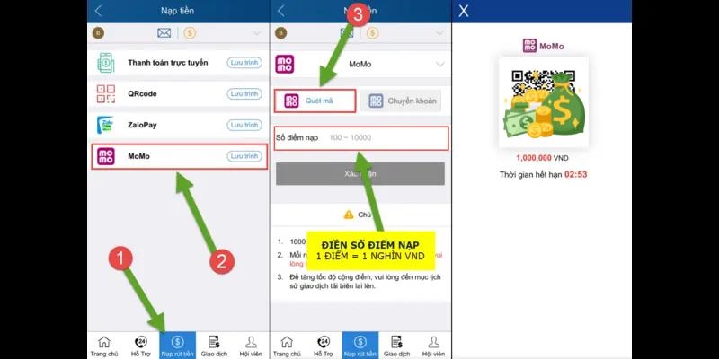 Giao dịch Kubet qua ví điện tử